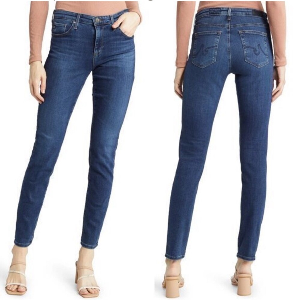 AG Adriano Goldschmied Denim The Prima Mid Rise Cigarette Size 27 R